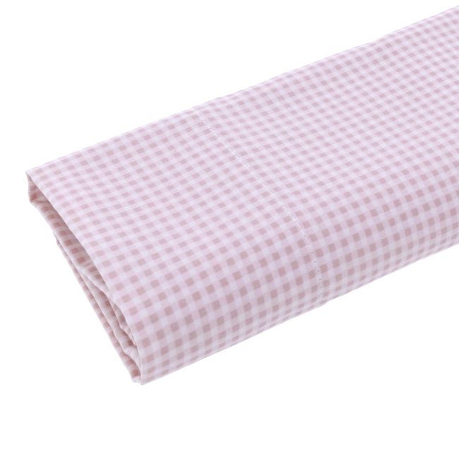 Lenzuolo per culla/Carrozzina 3 pezzi 80X120X1 cm Vichy10 Rosa