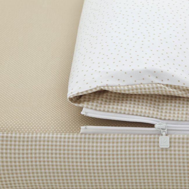 Bettbezug I/V Vichy10 Beige 60X120X3 cm