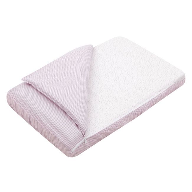 Sacco per Mini Culla I/V Vichy10 Rosa 49.5X83.5X2 cm