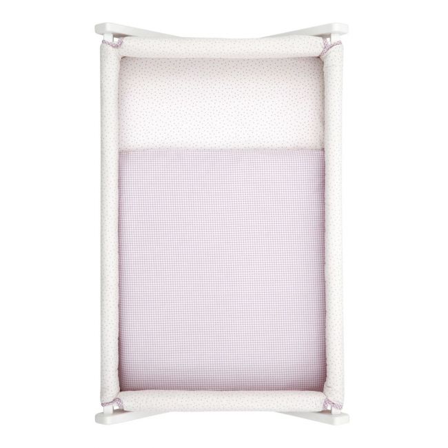 Sacco per Mini Culla I/V Vichy10 Rosa 49.5X83.5X2 cm