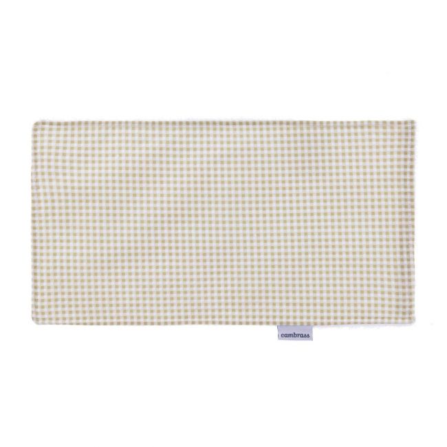 Petite Serviette/Bavette Vichy10 Beige 29.5X15.5X1 Cm CAMBRASS - 1