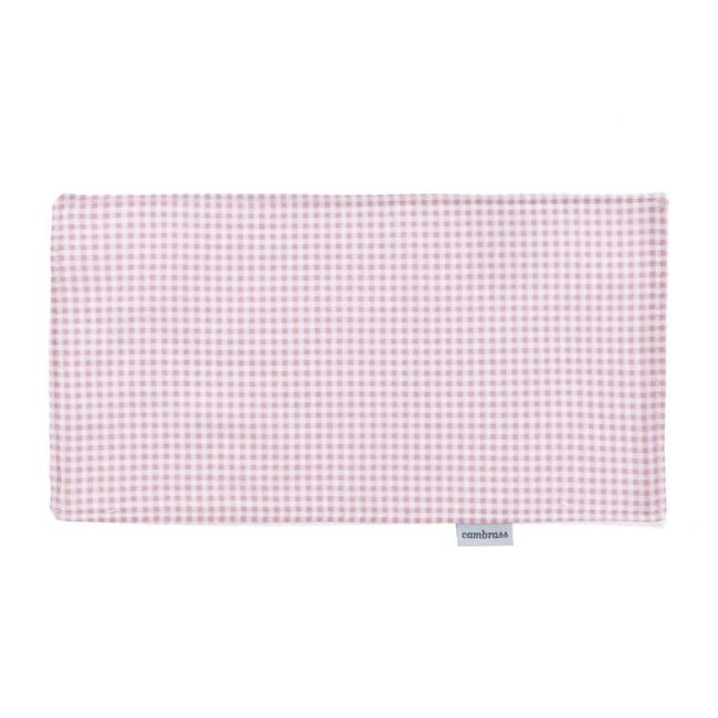 Petite serviette bavette Vichy10 Rose 29.5X15.5X1 cm CAMBRASS - 1