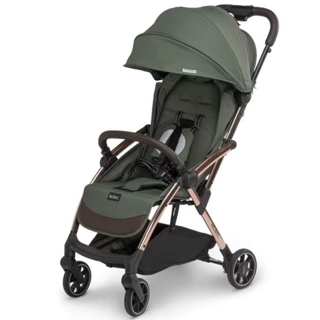 Passeggino Influencer verde militare.