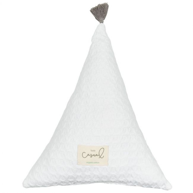 Cuscino triangolare 35x35cm all'uncinetto Dream Bianco