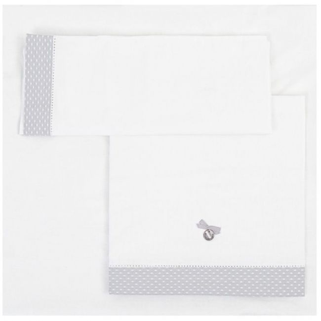 Drap 3 pièces 100% Coton Mini Venise Gris