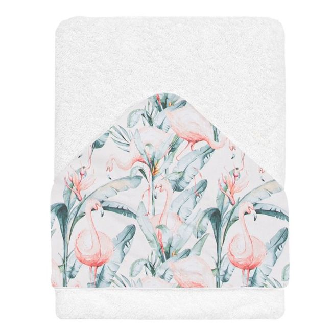 Maxicapezzolo da bagno 100x100cm Flamingo Bianco