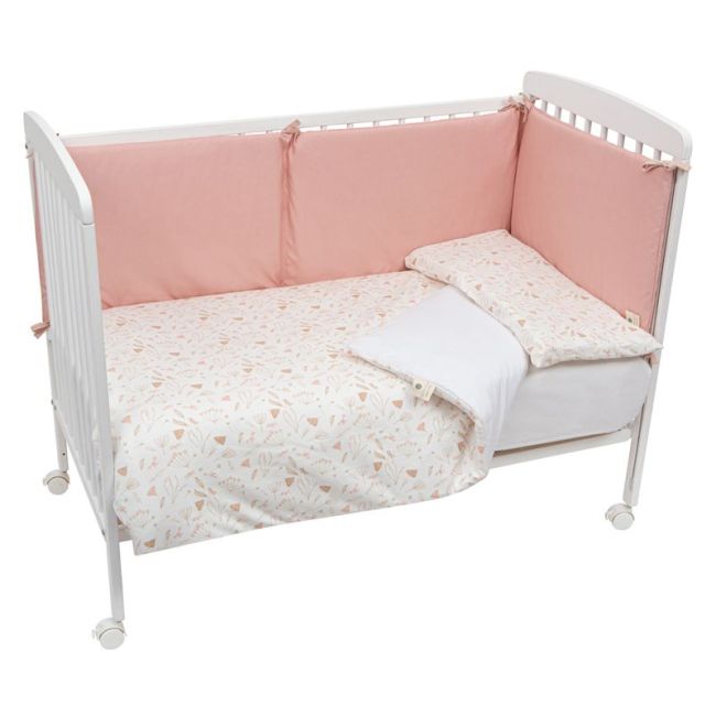 Housse de couette + Taie d’Oreiller 120x150cm Cotage Rose