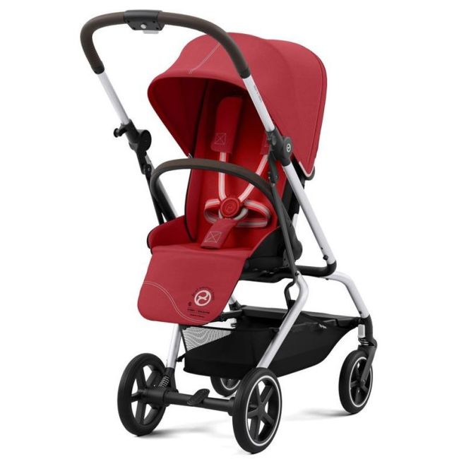 Passeggino Eezy S Twist Plus 2 Silver Hibiscus Red