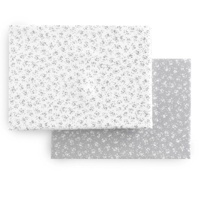 Bettlaken für Babybett 60er-Pack 2 Stk. 60X120X17 cm Liberty Grau