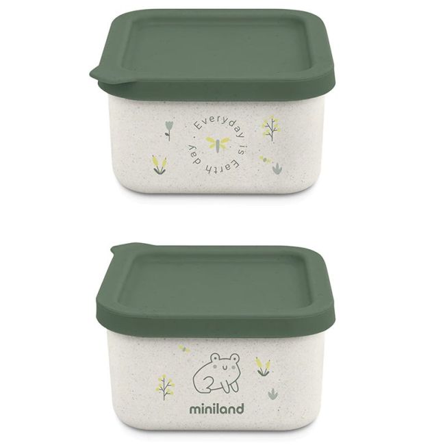 Set 2 Naturset Frog Lunchbox