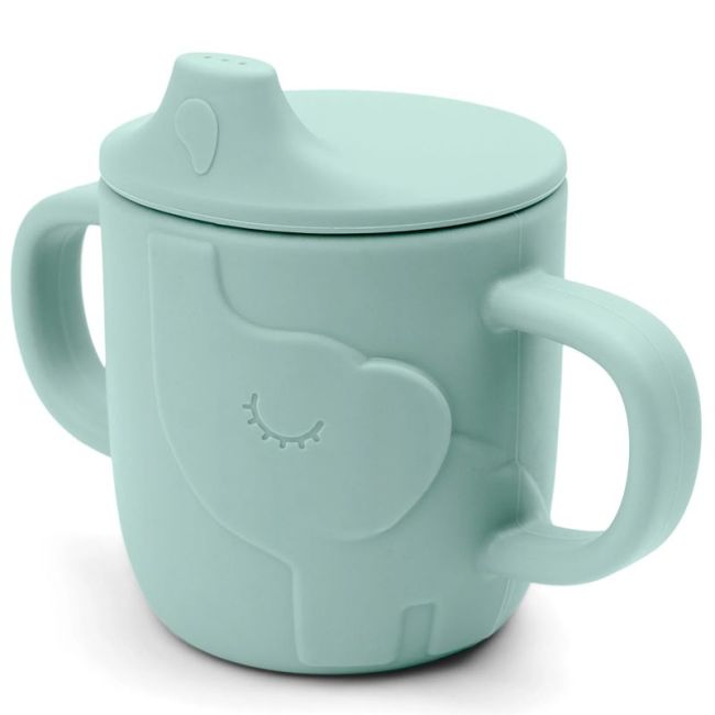 TASSE D'APRENTISSAGE PEEKABOO AVEC POIGNÉES ELPHEE BLUE