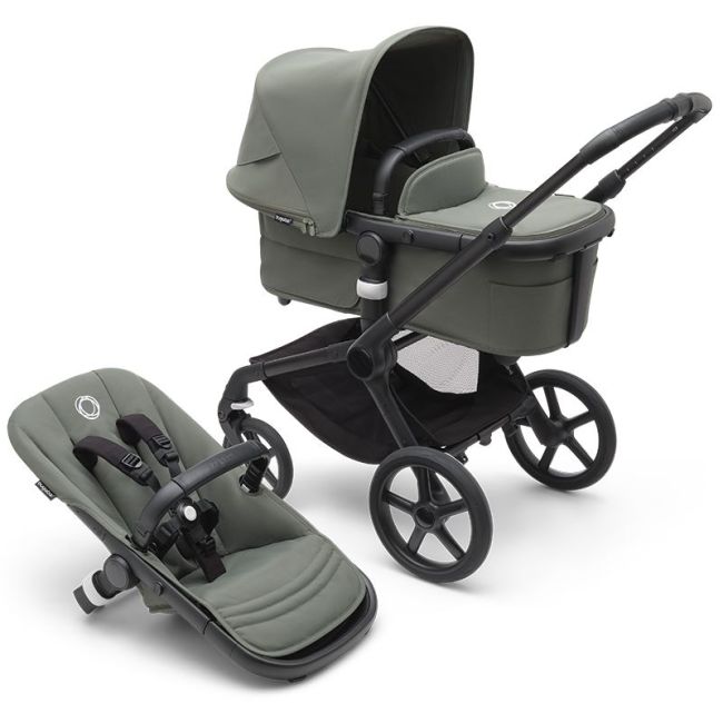 Kinderwagen 2-teilig Bugaboo Fox 5 Schwarz-Waldgrün-Waldgrün