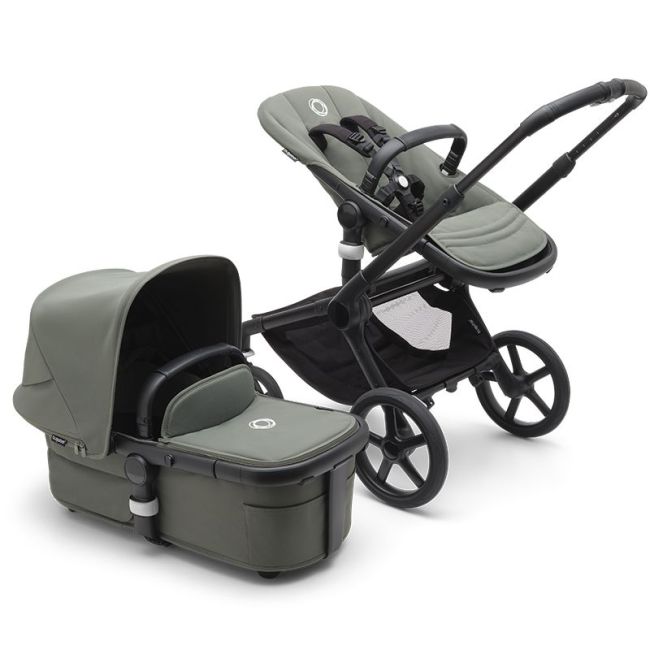 Kinderwagen 2-teilig Bugaboo Fox 5 Schwarz-Waldgrün-Waldgrün