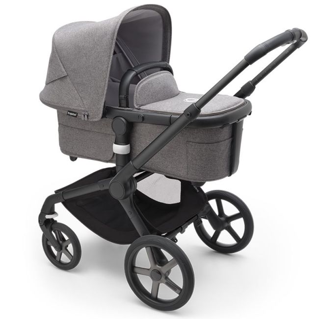 BUGABOO FOX 5 COMPLETO BLACK/GREY MELANGE-GREY MELANGE