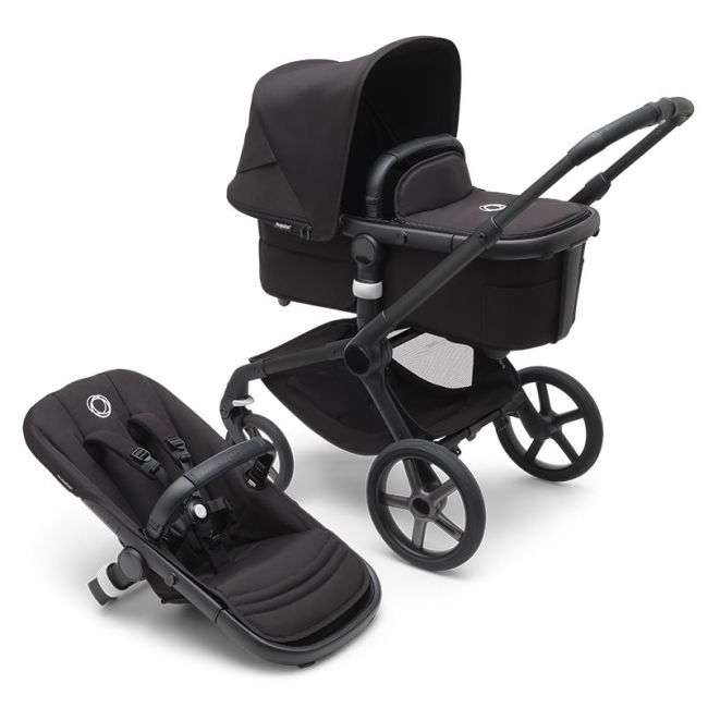 Kinderwagen 2-teilig Bugaboo Fox 5 Schwarz-Mitternacht-Schwarz Mitternacht (KOMPLETT)