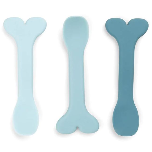 CUCCIA PER BAMBINO IN SILICONE 3-PACK WALLY BLU