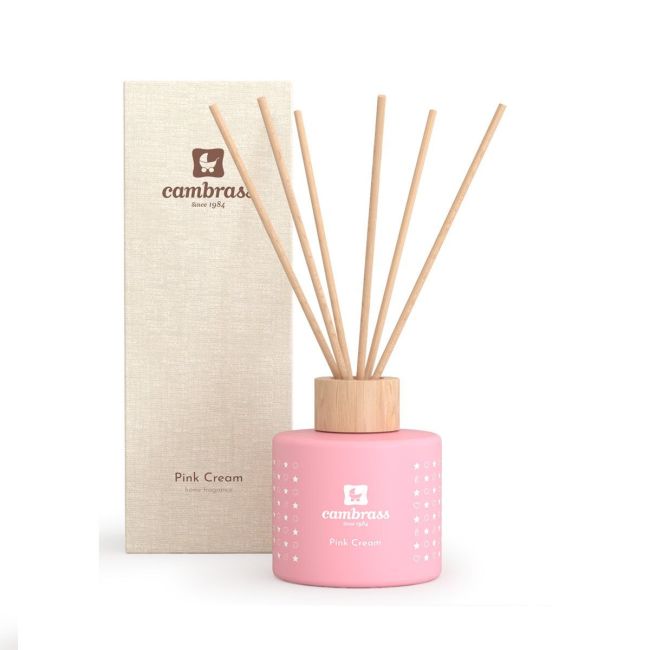 Mikado diffuseur 100 ml Star Pink Crème 6.4X6.4X7.8 cm CAMBRASS - 1