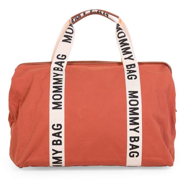 MOMMY BAG FIRMA IN TELA TERRACOTTA