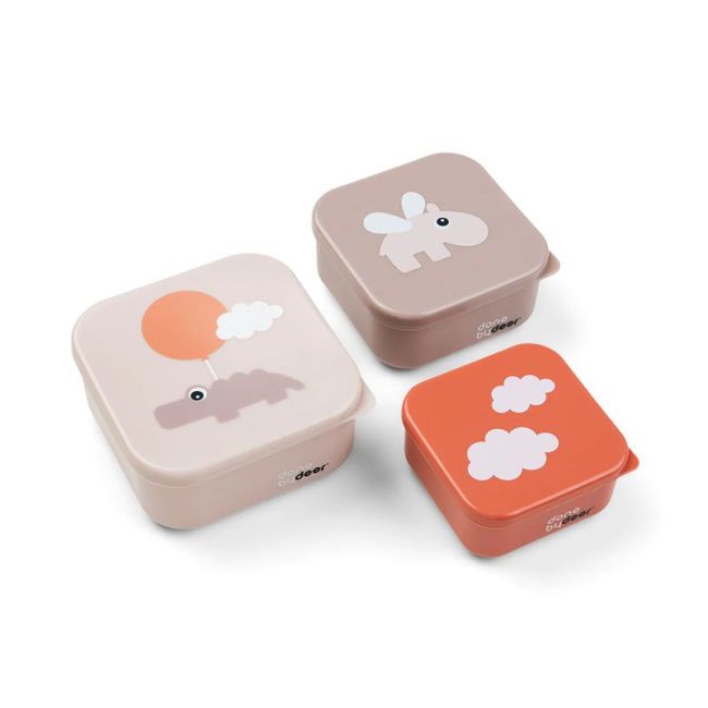 3 ROSA HAPPY CLOUDS SNACK BOXES