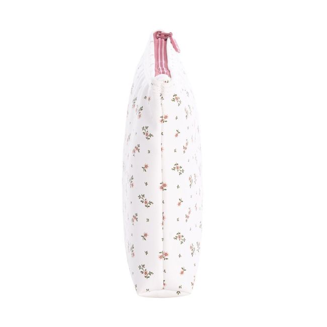 Sac de toilette Aura Beige/Fleurs 6X28X20 cm