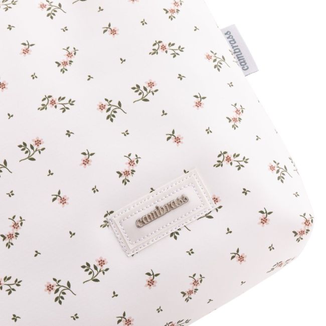 Sac de toilette Aura Beige/Fleurs 6X28X20 cm