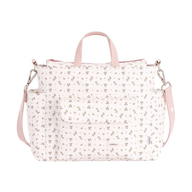 Bolso Maternal Pack Aura Beige/Flores 16X43X37 Cm CAMBRASS - 1