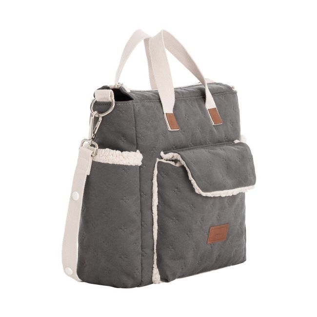 Wickeltasche Maternal Pack Soft Winter Grau 16X43X37 cm