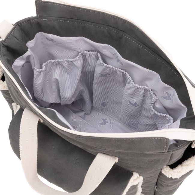 Wickeltasche Maternal Pack Soft Winter Grau 16X43X37 cm