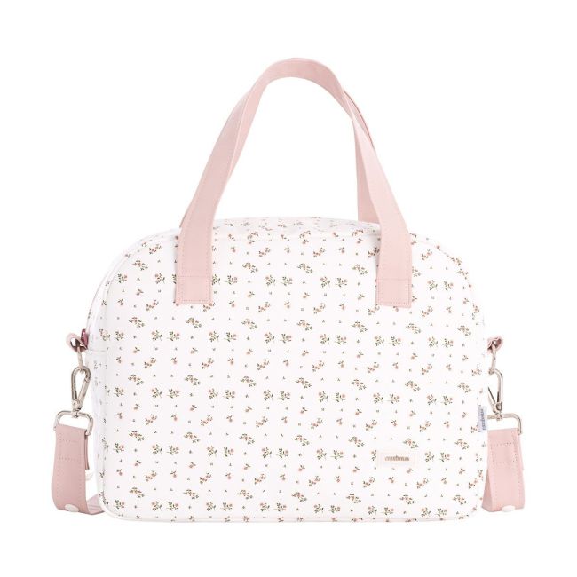 Sac à langer Prome Aura Beige/Fleurs 18X41X31 cm