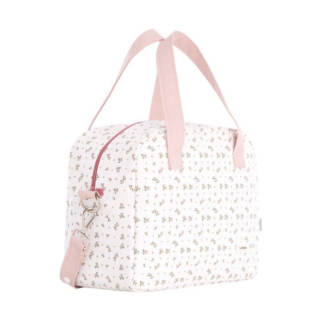 Sac à langer Prome Aura Beige/Fleurs 18X41X31 cm