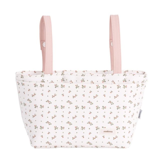 Sac à langer Aura Beige/Fleurs 13X38X20 cm