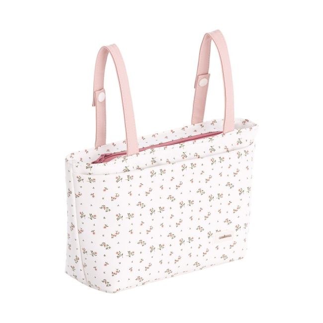 Sac à langer Aura Beige/Fleurs 13X38X20 cm