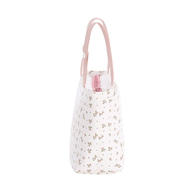 Sac à langer Aura Beige/Fleurs 13X38X20 cm