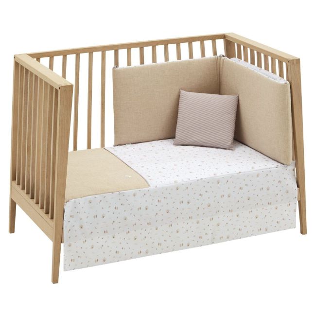 2-teiliges Bettdeckenset I-V. für Babybett 60 Greeny Beige 60X120X3 cm