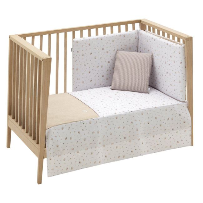 2-teiliges Bettdeckenset I-V. für Babybett 60 Greeny Beige 60X120X3 cm