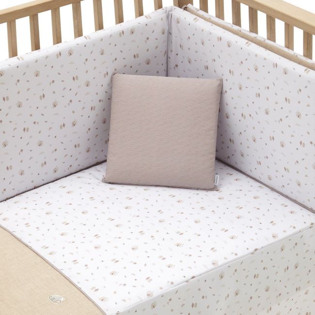 2-teiliges Bettdeckenset I-V. für Babybett 60 Greeny Beige 60X120X3 cm