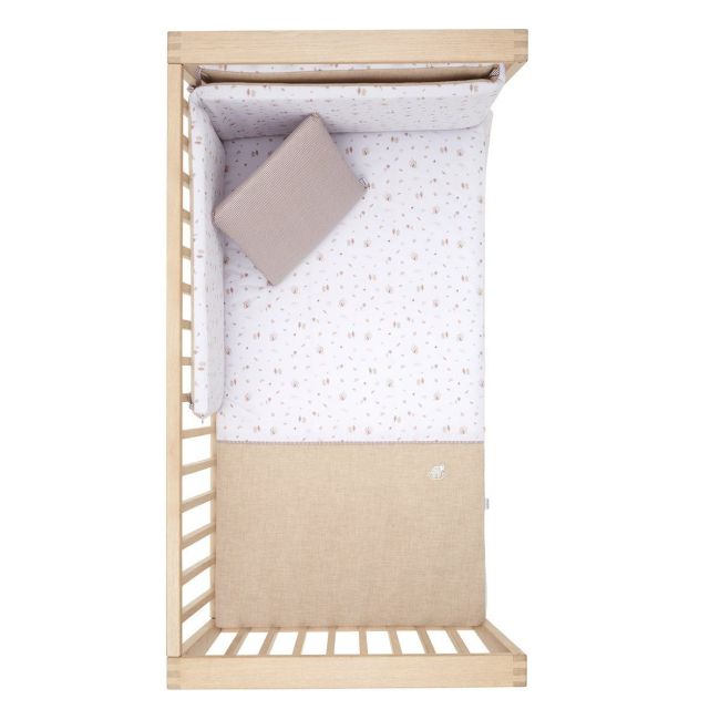 2-teiliges Bettdeckenset I-V. für Babybett 60 Greeny Beige 60X120X3 cm