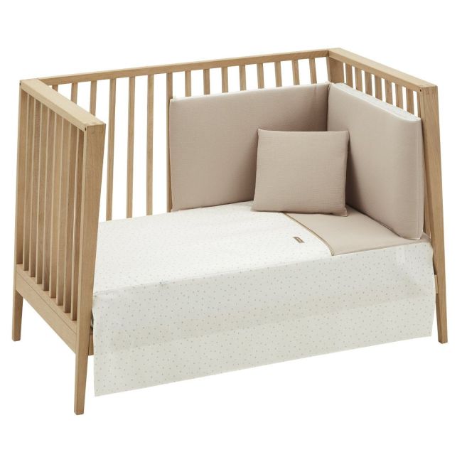 2-teiliges Bettdeckenset I-V. Babybett 60 Magia Beige 60X120X3 cm