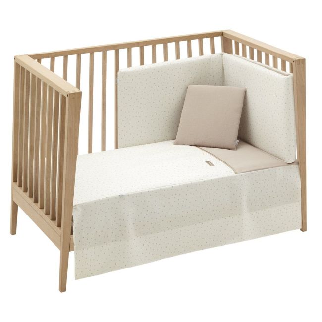 2-teiliges Bettdeckenset I-V. Babybett 60 Magia Beige 60X120X3 cm