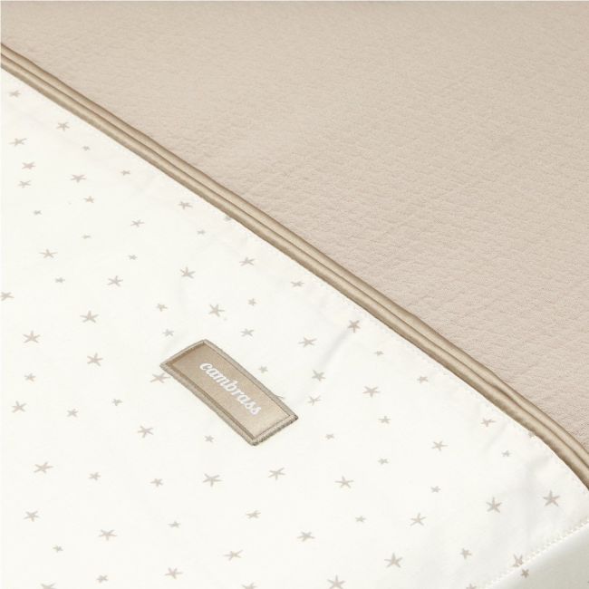 2-teiliges Bettdeckenset I-V. Babybett 60 Magia Beige 60X120X3 cm