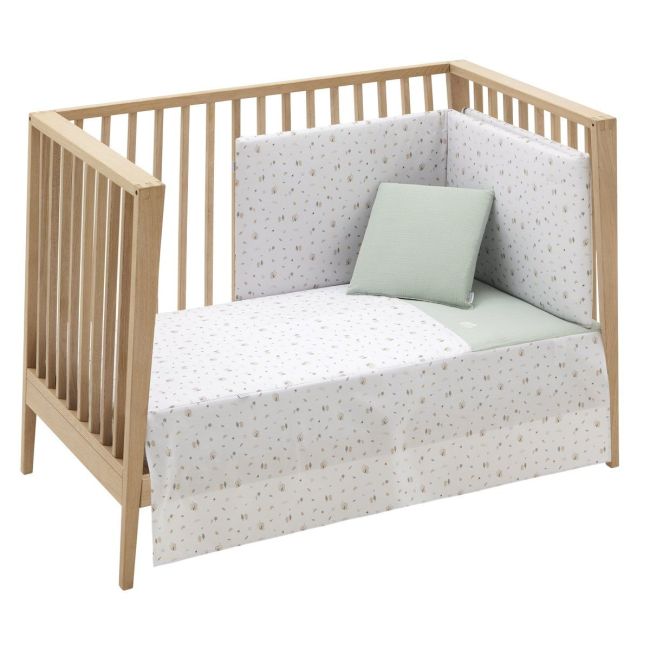 Ensemble de 2 pièces Couette I-V. Lit de bébé 70 Greeny Vert 70X140X3 Cm