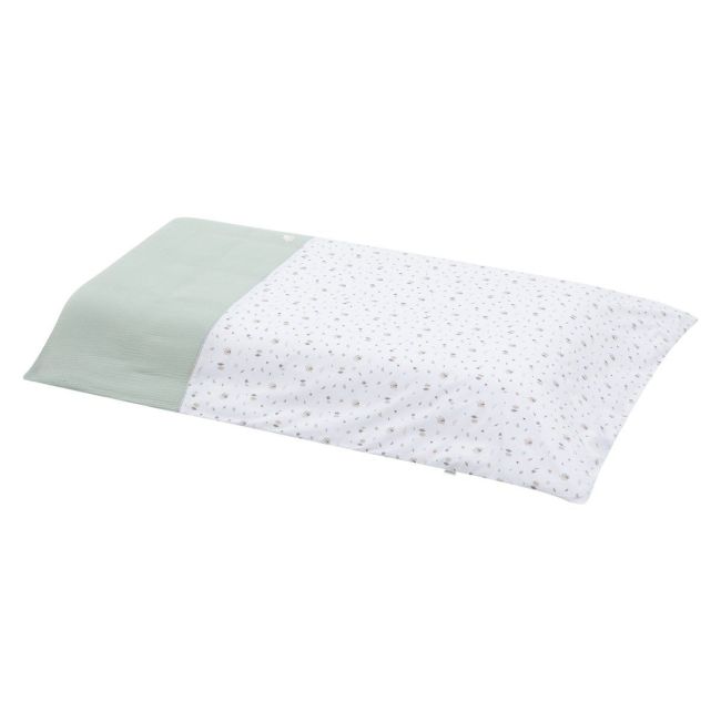 2-teiliges Bettbezug-Set für Babybett 60 Greeny Grün 100X140X3 cm.