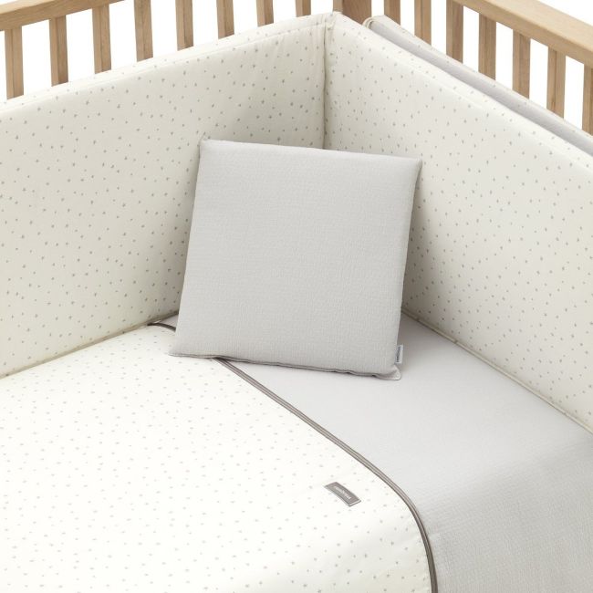 2-teiliges Bettbezug-Set für Babybett 70 Magia Grau 110X170X3 cm.