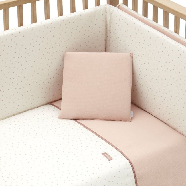 2-teiliges Bettbezug-Set für Babybett 70 Magia Rosa 110X170X3 cm.