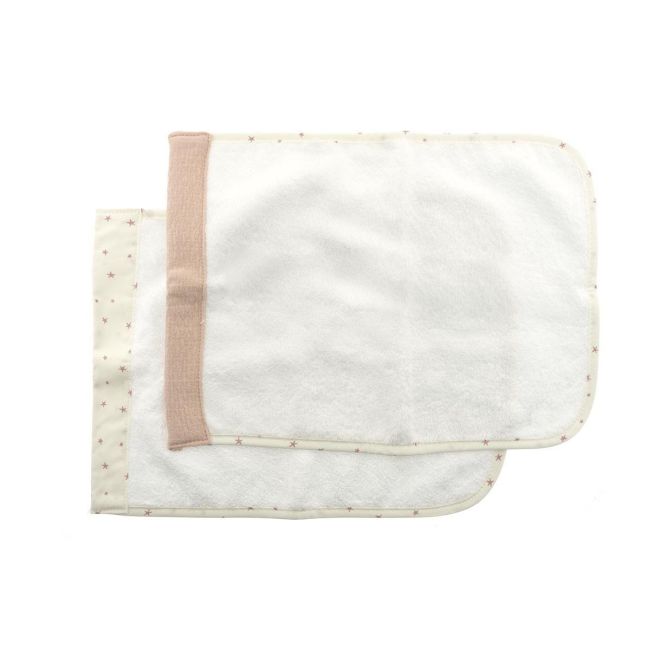 Lot de 2 serviettes magiques rose 25X35X1 cm