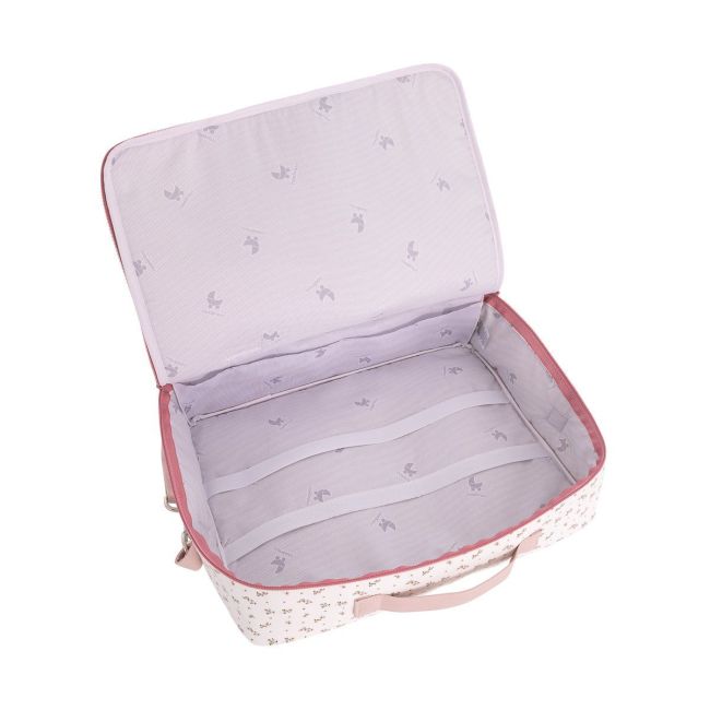 Valise Clinique Aura Beige/Fleurs 12X47X36 cm