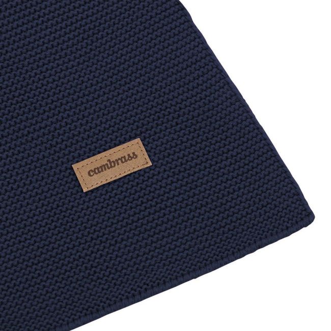 Coperta Punto Bamboo 80X100X1 Cm Tinta Unita Gg5 Blu Navy