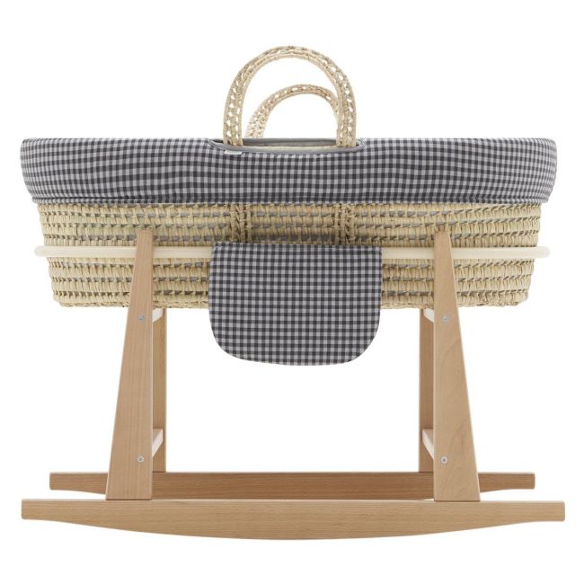 Moses Basket My Cuckoo + Little Rock Beige/Vichy Legs 49X80X61 Cm