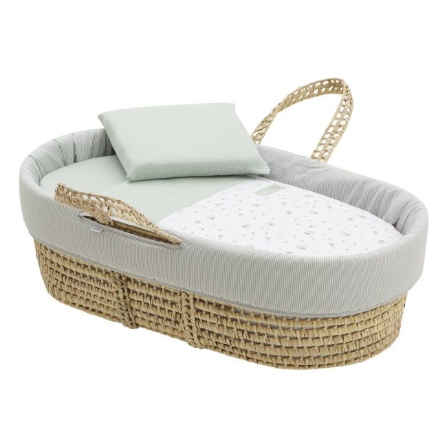 Moses Basket Palm Padded Une Greeny Verde 39X80X25 Cm