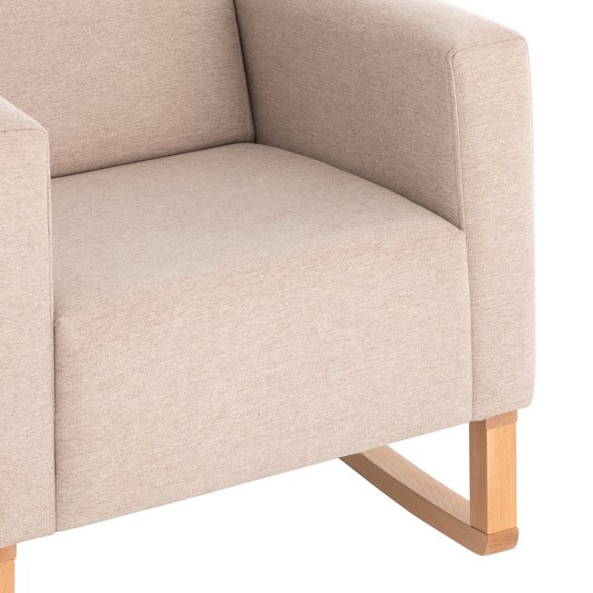 Stillen Stuhl Einfarbig in Beige 70x70x104 cm